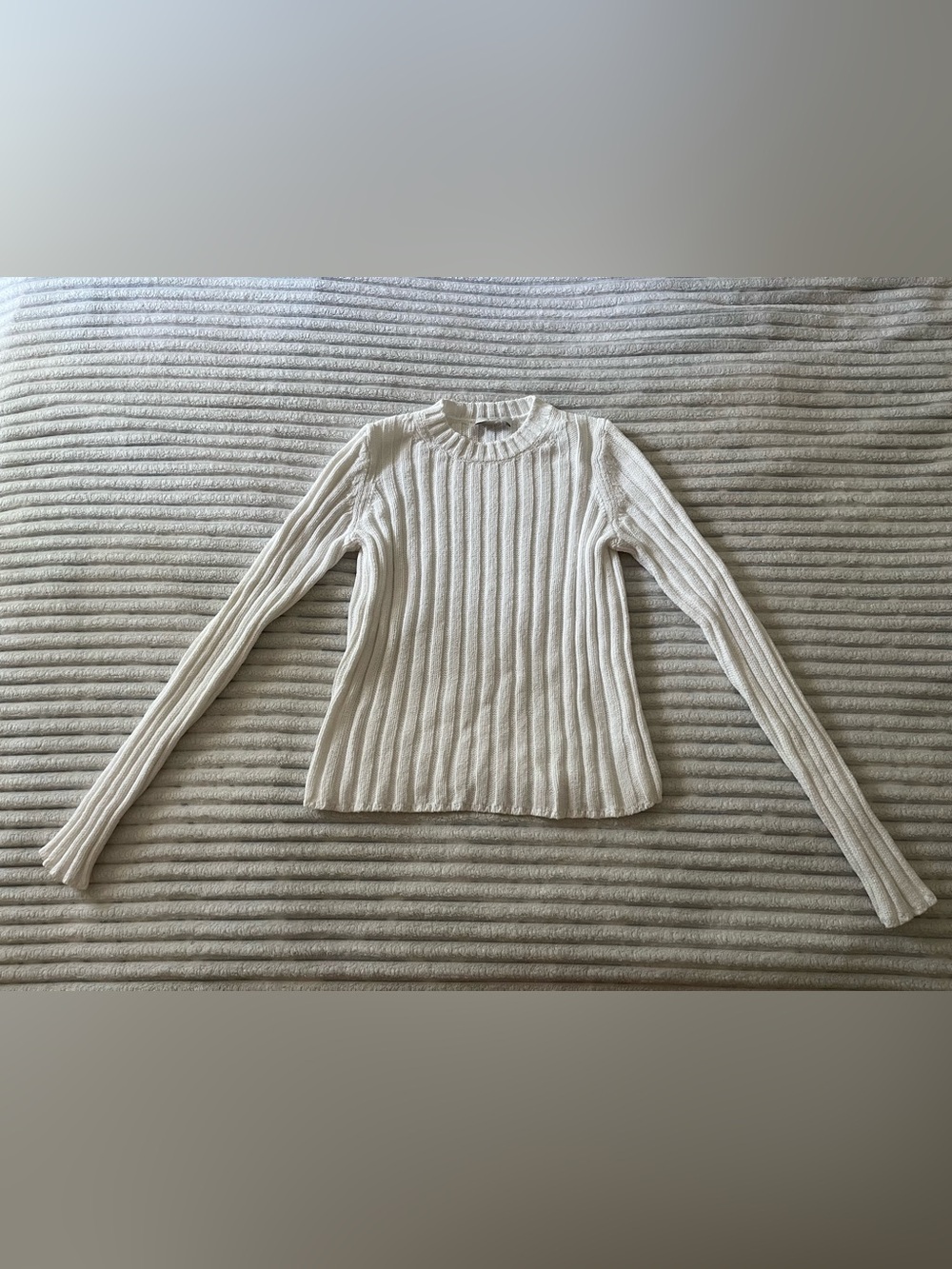 Vince White Cotton Sweater